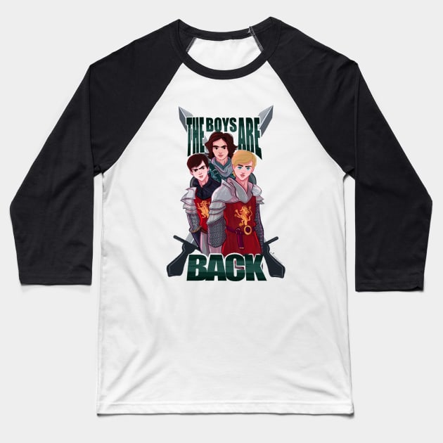 Boys are Back Baseball T-Shirt by ArtByGerdy